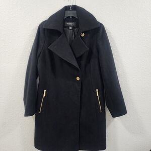 Liz Claiborne Outwear Elegant Black Coat for Womens Size L.